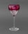 Contemporary Val St. Lambert Red Cut Crystal Wine Glasses, 8 For Sale - Image 3 of 11