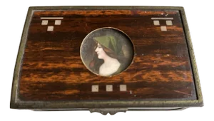 Art Nouveau Casket with a Portrait of a Lady