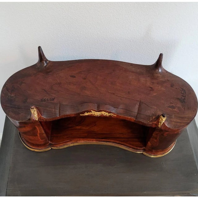 Antique French Louis XV Style Kingwood Marquetry Signed Bibus For Sale - Image 9 of 11