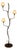 Swedish Grace Sculptural Floor Lamp attributed to Tor Wolfenstein for Bjerkås, Sweden, 1930s For Sale