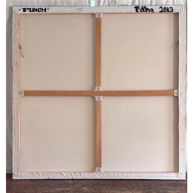 Camille Patha “Punch” 60 X 60” Painting Feature Tacoma Art Museum Book Cover For Sale - Image 4 of 9