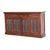 Mid-Century Modern Solid Wood Sideboard With Glass Doors For Sale - Image 3 of 8