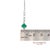 Gia Certified Platinum 900 Natural Diamond and Colombian Emerald Pendant For Sale - Image 10 of 13