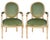 Mid-Century Italian Berger Chairs With French Louis XVI Styling - Pair For Sale In Atlanta - Image 6 of 9