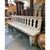 Tan Long Banister White Wash Bench For Sale - Image 8 of 9