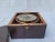 Brass Brass Boat Compass in Varnished Wood Box For Sale - Image 8 of 11