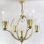 Art Deco Ceiling Lamp with Large Glass Tulips, 1930s For Sale - Image 3 of 12