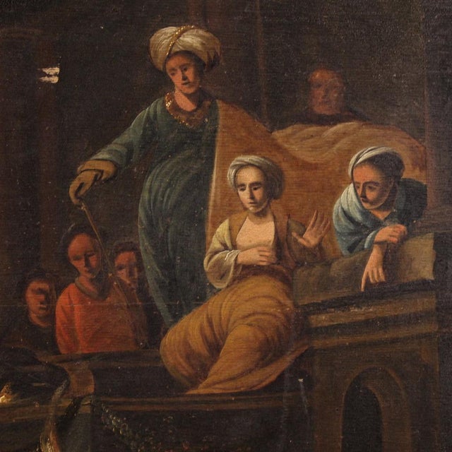 Flemish Artist, The Dispute of Saint Catherine of Alexandria with the Philosopher, 1870, Oil on Panel, Framed For Sale - Image 4 of 16