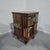 Excellent quality mahogany revolving bookcase by Maples, inlaid with satinwood and boxwood, three drawers to one side and...