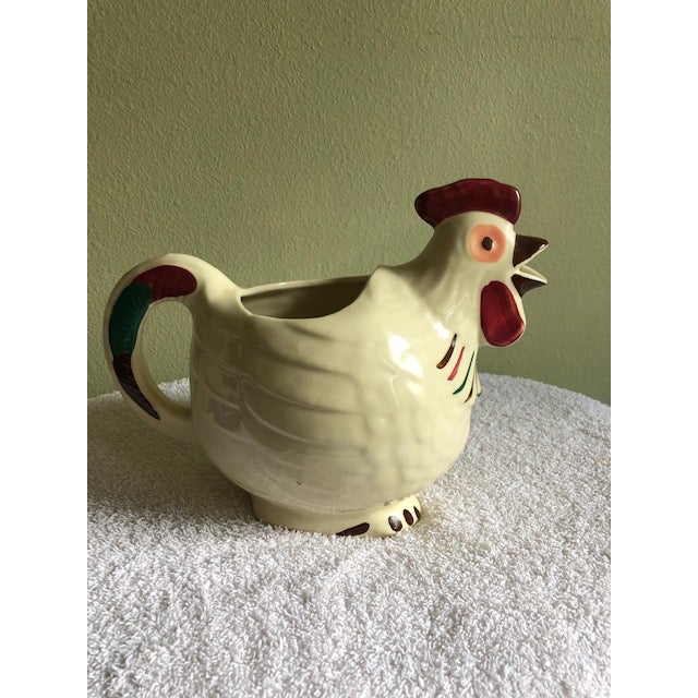 Vintage Shawnee Art Pottery Chanticleer Rooster Pitcher Chairish