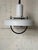 1970s Mid-Century Modern White Pendant Light Metal Ceiling Lamp Space Age Danish For Sale - Image 10 of 10