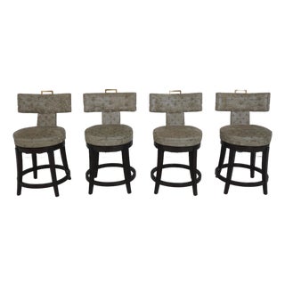 Set of 4 Guy Chaddock Modern Design Queensdale Barstool Chairs For Sale