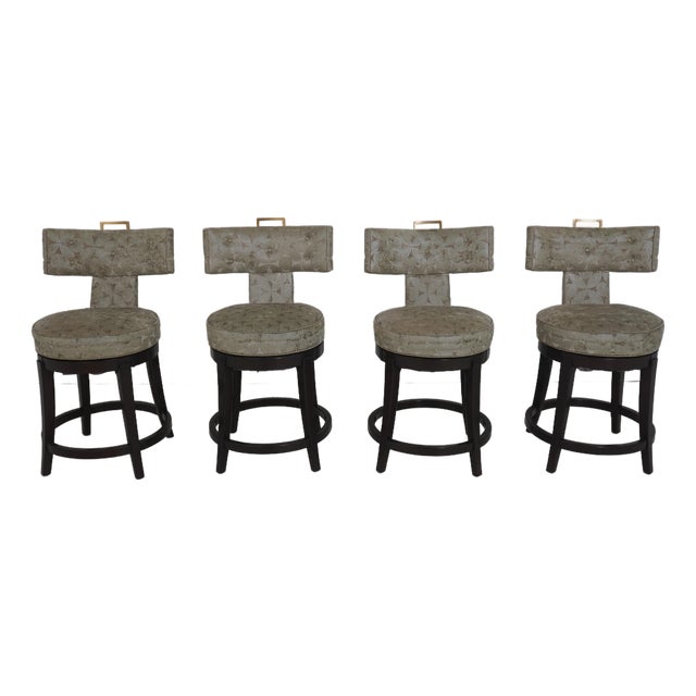 Set of 4 Guy Chaddock Modern Design Queensdale Barstool Chairs For Sale