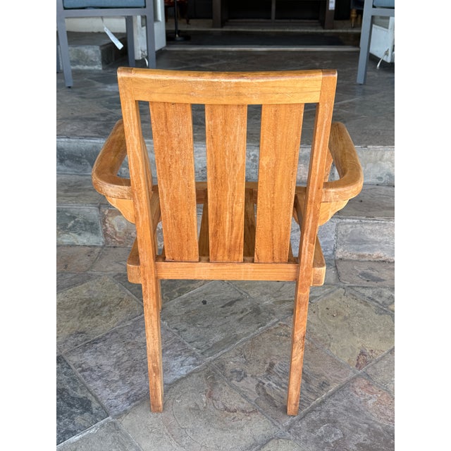 Ash & Ember Sage Teak Wood Outdoor Chairs, Pair For Sale - Image 12 of 12