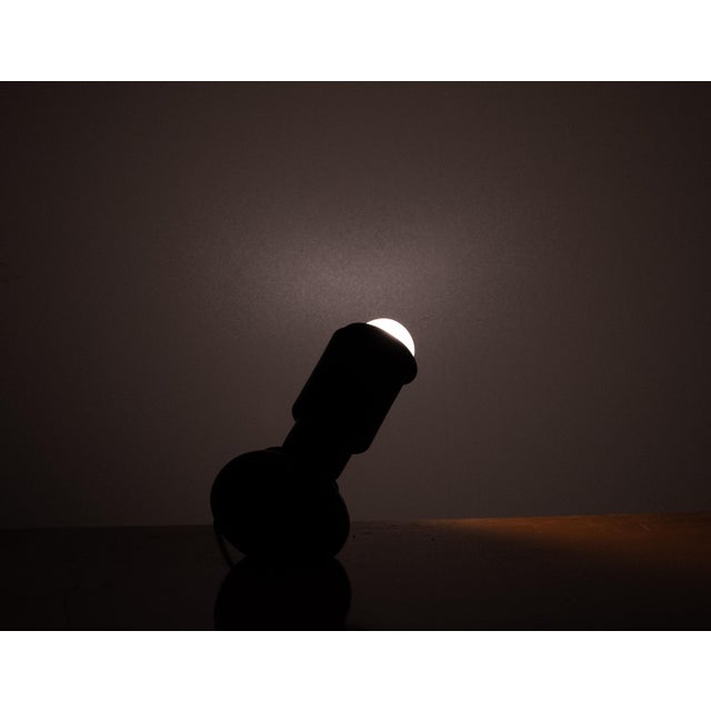 Black Model 600G Table Lamp by Gino Sarfatti for Arteluce, Italy, 1960s For Sale - Image 8 of 9