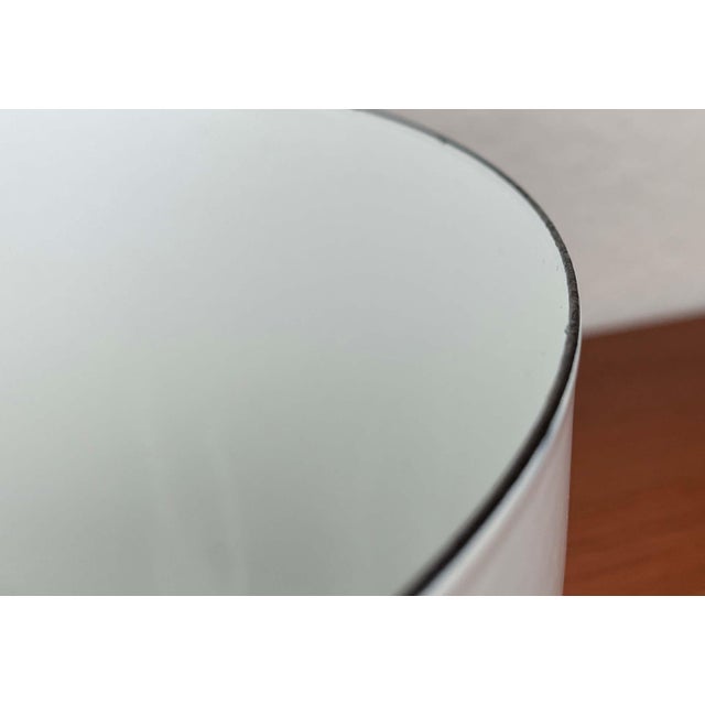 Mid-Century Modern Danish Large White Enamel Bowl, 1960s For Sale - Image 6 of 17