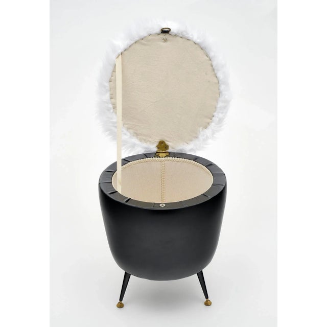 Mid-Century Modern Italian Mid-Century Stool For Sale - Image 3 of 11