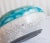 Turquoise 1980s Vintage California Studio Raku Pottery Bowl, With Turquoise & White Crackle Glaze For Sale - Image 8 of 12