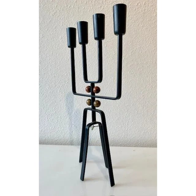 Mid-Century Modern 1960s Candelabra Mid-Century Modern Made by Laurdis Lonberg Denmark For Sale - Image 3 of 8
