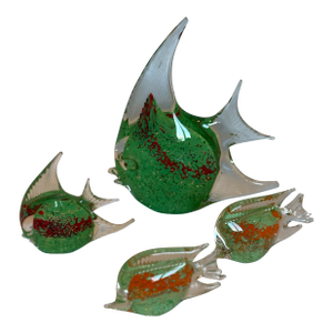 Set of Four Mid 20th Century Murano Fish