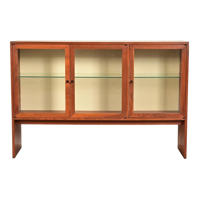 Kipp Stewart for Calvin Furniture Mid-Century Modern Walnut Bookcase Cabinet, 1960s For Sale