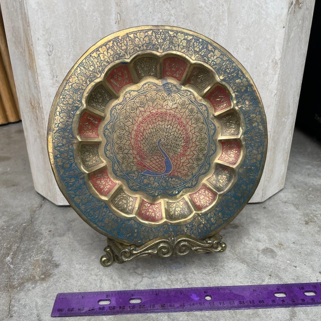 1960s Brass Tripod Book or Photo Stand For Sale - Image 5 of 8