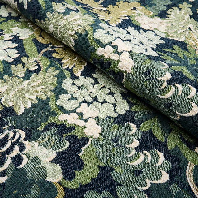 Not Yet Made - Made To Order Sample - Schumacher Verdure Tapestry Fabric, Peacock For Sale - Image 5 of 6