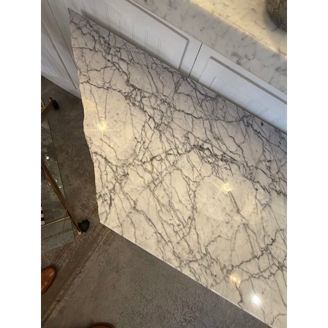 Ambiguita Solid Marble and Slate Console Table by Legendary Italian Design Duo Lella and Massimo Vignelli 1983 For Sale In Miami - Image 6 of 10