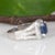 2Ct Gia Certified Ceylon Sapphire Estate Ring With Natural Diamonds in Platinum, Size 4.75 For Sale - Image 10 of 10