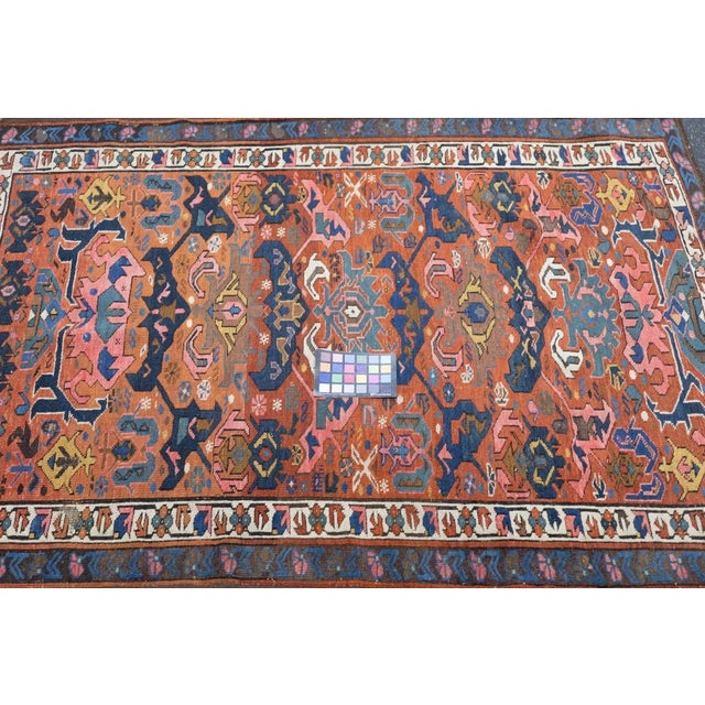 Antique Kuba Bijov Rug 3'10'' X 5'3'' For Sale - Image 10 of 11