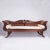 Rare and unusual 19th Century Anglo Indian sofa handcrafted in teak with pegged construction featuring a rolled crest with...