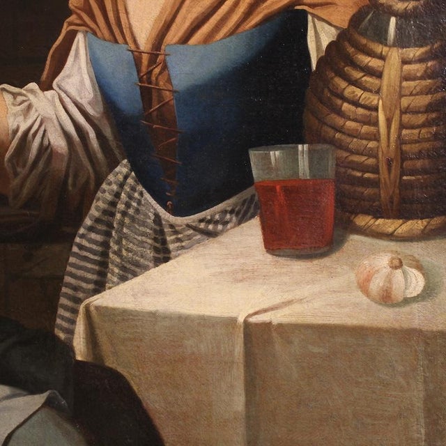 Lombard School Artist, Figurative Composition, 1670, Oil Painting on Canvas For Sale - Image 11 of 14