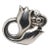 Vintage Georg Jensen Sterling Silver Tulip Brooch No. 100a For Sale
