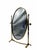 Mid-Century Modern Adjustable Table-Top Mirror with Brass Frame, Italy, 1950s For Sale - Image 3 of 9