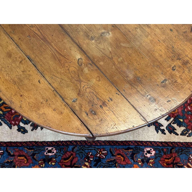 Antique Oval Fir Coffee Table, 1900s For Sale - Image 9 of 11