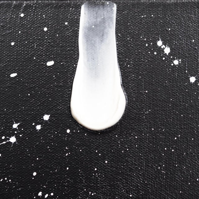 U Lights (Diptych) - Black and White Abstract Geometric Textured Original Artwork by Tasha Jentel For Sale In Los Angeles - Image 6 of 12