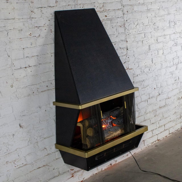 Mid to Late 20th Century MCM to Modern Electric Fireplace by Arvin Industries Freestanding or Wall Mounted For Sale - Image 6 of 18
