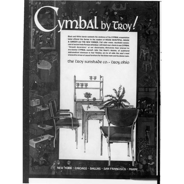 Metal Mid-Century John Van Koert Troy Sunshade Cymbal Gold Aluminum Lounge Armchair, Attributed For Sale - Image 7 of 17