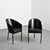 Black Vintage Costes Armchairs by Philippe Starck for Driade, 1980s, Set of 2 For Sale - Image 8 of 14
