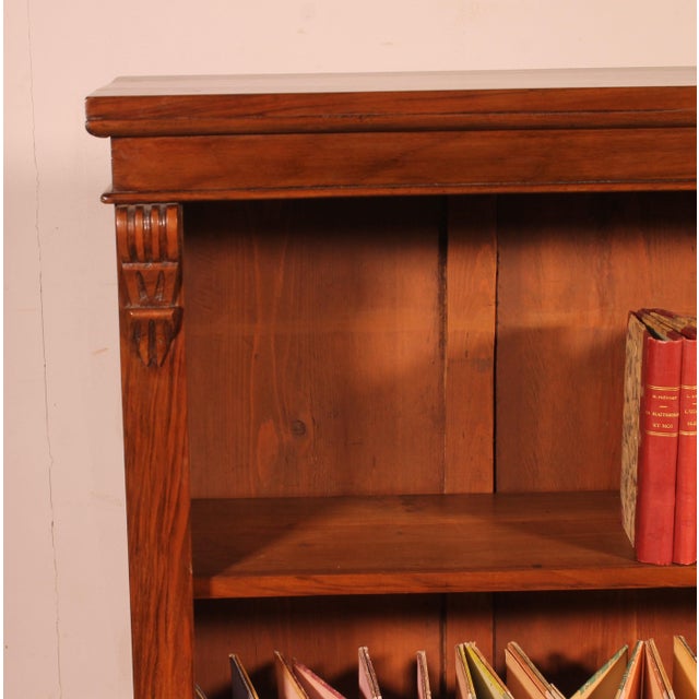 Wood Open Bookcase in Walnut, 19th Century For Sale - Image 7 of 13