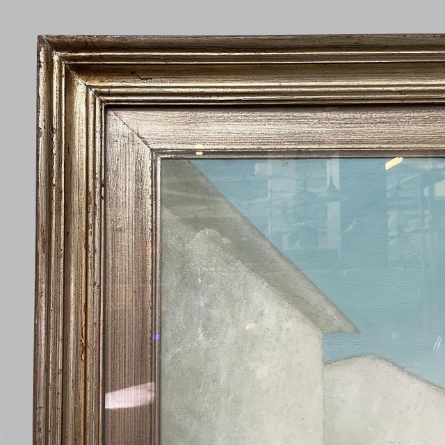 Franco Antonucci, Paesaggio a Corfino, 1977, Oil Painting on Canvas For Sale - Image 4 of 8
