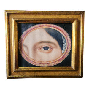 Portrait Painting in Oil on Canvas of a Victorian Lovers Eye