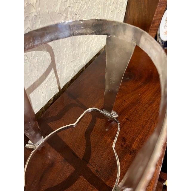 Silver English 19th Century Raised Silver Plate Center Bowl For Sale - Image 8 of 9