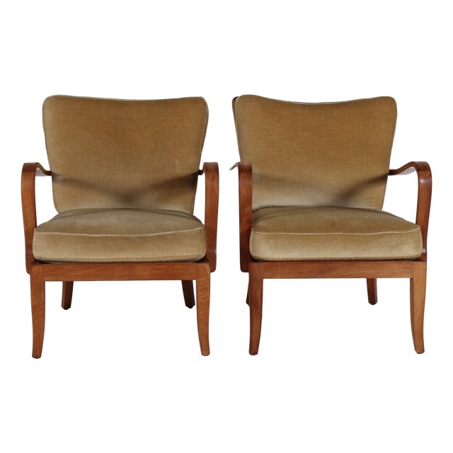 Mid-Century Ash Easy Chairs from Knoll Antimott, Germany, 1960s, Set of 2 For Sale