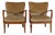 Mid-Century Ash Easy Chairs from Knoll Antimott, Germany, 1960s, Set of 2 For Sale