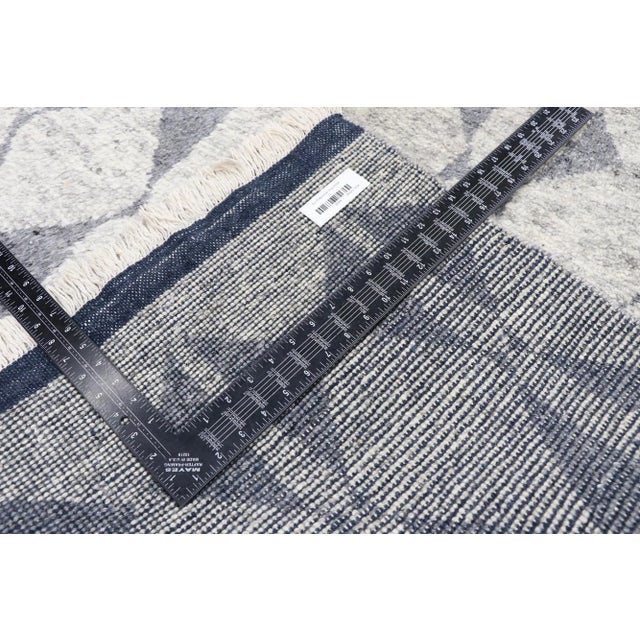 Early 21st Century Vintage Modern Gray Moroccan Rug, 09'02 X 13'04 For Sale - Image 5 of 9