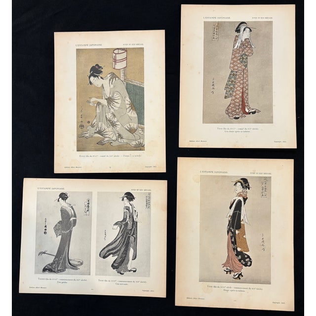 Japanese Prints by 18th & 19th Century Artists, Collected by Gaston Migeon, Louvre Museum Curator, 1923 Vol 2 For Sale - Image 9 of 18