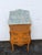 French Marble Top Bombay Serpentine Burlwood Commode Nightstand 6346 For Sale - Image 13 of 16
