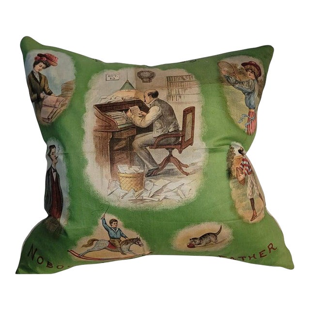 Bandana Pillow "Nobody Works but Father For Sale