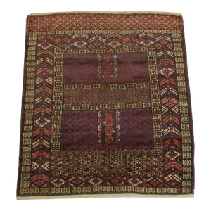 1900s Antique Turkeman Rug